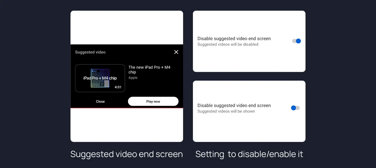 "Play now" suggestion overlay