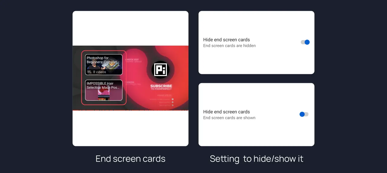 End screen cards